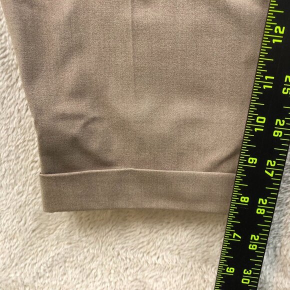 H&M Men's Trousers 33W 34x28 Measured Slim Fit Brown Recycled Polyester - Picture 7 of 16